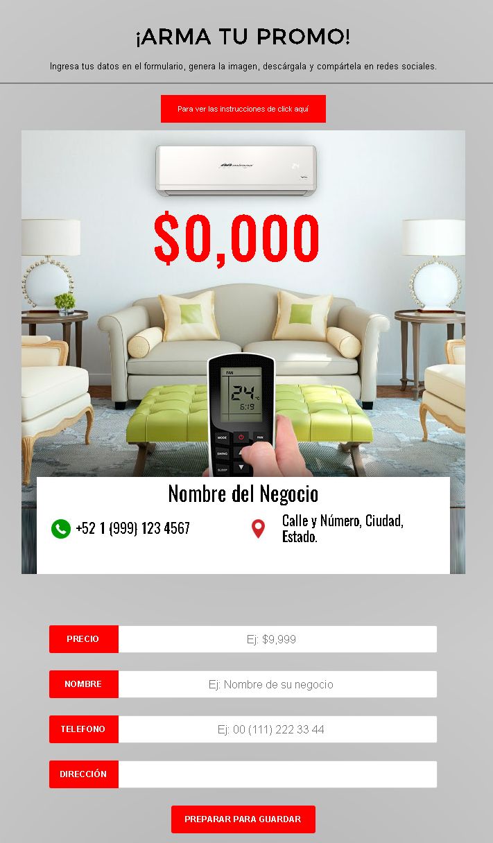Arma tu promo